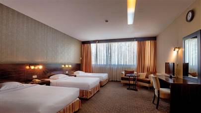 اتاق سه تخته هتل آکادمی فوتبال تهران